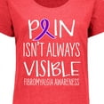 thumbnail image 4 of Inktastic Fibromyalgia Awareness Pain Isn't Always Visible Women's Plus Size T-Shirt, 4 of 5
