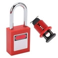 thumbnail image 3 of Miniature Circuit Breaker Lockout Device, Safety Circuit Breaker Lock Rustproof Multipurpose Strong Easy Installation High Strength  for Industry MPCO+38mm Padlock,MPCI+38mm, 3 of 7