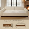 thumbnail image 2 of OHSIO Couch Cover for Pets, Non-Slip Fuzzy Sofa Slipcover, Washable Soft Sofa Protector for Couch Sofa and Sectional (White, 27.6'' x 63''), 2 of 9