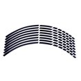 thumbnail image 1 of Quentinu Motorcycle Car Wheel Hub Tire Sticker Car Decorative Styling Strip Decals Stickers (Black), 1 of 6