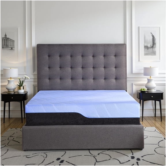 California King Hybrid Mattress, 12 Inch Cooling Gel Memory Foam with Pocketed Coils, Medium Firm Support for Pressure Relief & Motion Isolation