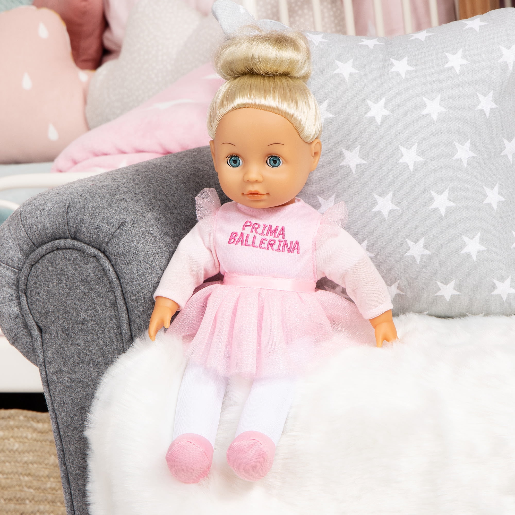 Bayer Design Prima Ballerina Doll, Plastic, Pink 13"