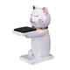 thumbnail image 5 of Soporte de reloj Yinane figura de gato resina blanco 2,5x1,9x4,7 pulgadas, 5 of 8