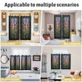 thumbnail image 5 of Stained Glass Kitchen Curtains Window Panels, Vintage Abstract Botanical Plant Insulated Window Treatment Curtain, Grommet Curtains for Bedroom/Living Room/Bathroom, 2 Piece 42"Wx54"L, 5 of 8