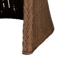 thumbnail image 5 of bali & pari Memphis Bohemian Peanut Brown Braided Rattan Arm Chair, 5 of 9