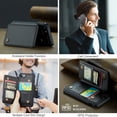 thumbnail image 6 of Mantto Case for iPhone SE 2022/iPhone SE 2020/iPhone 8/iPhone 7 with Card Holder, Retro PU Leather RFID Blocking Credit Card Slots Double Magnetic Clasp Flip Kickstand Shockproof Phone Cover,Black, 6 of 9