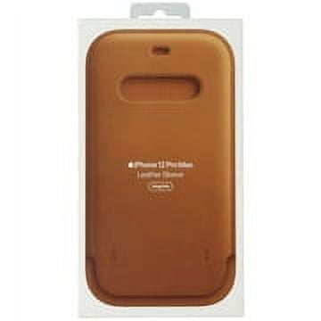 Official Leather Sleeve for MagSafe for iPhone 12 Pro Max - Saddle Brown