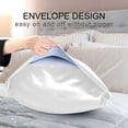 thumbnail image 4 of Yayeee Pillowcase Queen Size Set of 2 Satin Wrinkle Resistant Pillow Case, Black Chubby Cat, 4 of 7