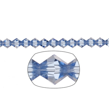 - Bicone Crystal Beads Blue Faceted xilion Crystal For Jewelry Making mm 74Cnt