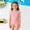 B-Pink, variant on Kids Girls Swimsuits Girls Swimsuit With Shorts Bathing Suit 2 Piece Cute Bikini Girl Swimsuit Size 9-10 Years