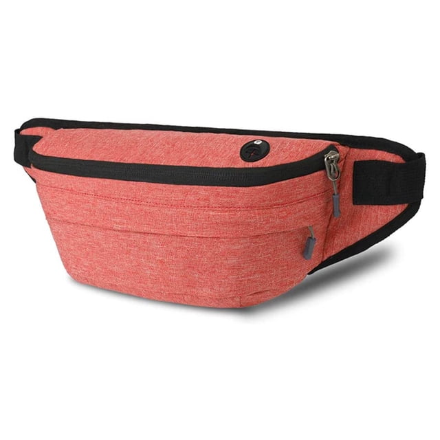 Hukapapa Bolso de pecho para hombre Senderismo al aire libre, correr, riñonera deportiva Bolso multifuncional para correr a prueba de salpicaduras, color naranja