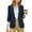 Navy, variant on Women's Solid Blazers For Women Business Casual 3/4 Sleeve Lapel Open Front Suit Jacket Work Blazer With Pockets