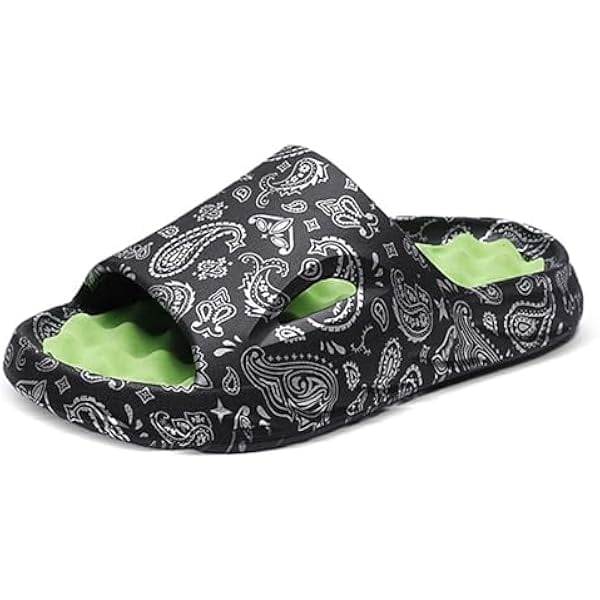 wonima44 Cloud Slides for Women Men Cool Pillow Slippers Non-Slip Shower Bath Platform Foam Sandals for Indoor Outdoor House Pool