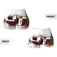 thumbnail image 5 of Fotbe Vintage Buffalo Plaid Christmas Camper Seamless Shorts, Womens Workout Shorts High Waist Stretch Booty Short for Gym/Yoga/Running/Biking-X-Large, 5 of 9