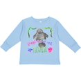 thumbnail image 3 of Inktastic Daytona Beach Florida Cute Swimming Manatee Boys or Girls Long Sleeve Toddler T-Shirt, 3 of 5