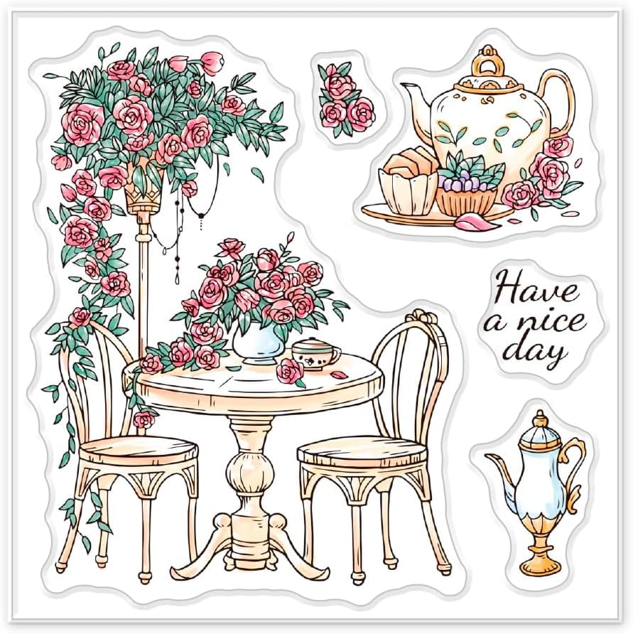 Funny Bunny Clear Stamps Set - Transparent Silicone Stamps For DIY Scrapbooking, Cards & Journals