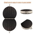 thumbnail image 4 of Portable Folding Mirror Compact Double Sided Travel Mirror Small Makeup Mirror Use Present for Women Rose Gold Glitter, 4 of 7