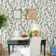 thumbnail image 2 of Green Leaf Wallpaper Peel and Stick Olive Leaf Contact Paper 17.7inch x 393.7inch Green Peel and Stick Wallpaper Modern Farmhouse Wall Paper for Bathroom Neutral Sage Decorative Vinyl, 2 of 6