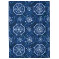 thumbnail image 1 of Simon 3' x 5' Washable Accent Rug, Blue and Ivory, 1 of 7