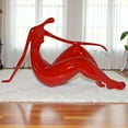 thumbnail image 2 of Modern Art Red Women on the Beach Resin Statue - Size: 28"L x 8"W x 16"H., 2 of 13