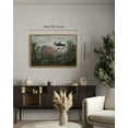 thumbnail image 5 of Drsoum Framed 24x36in Landscape Canvas Wall Art Vintage Classical Framed Paints Flower Garden Room Decor for Kitchen Bedroom Office Hallway - Natural Famed, 5 of 7