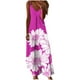 thumbnail image 1 of Vestido de Verano Casual de las Mujeres, Impresión Plegada Casual de Verano, Vestido de Cuello en V sin Mangas de Camis, 1 of 8
