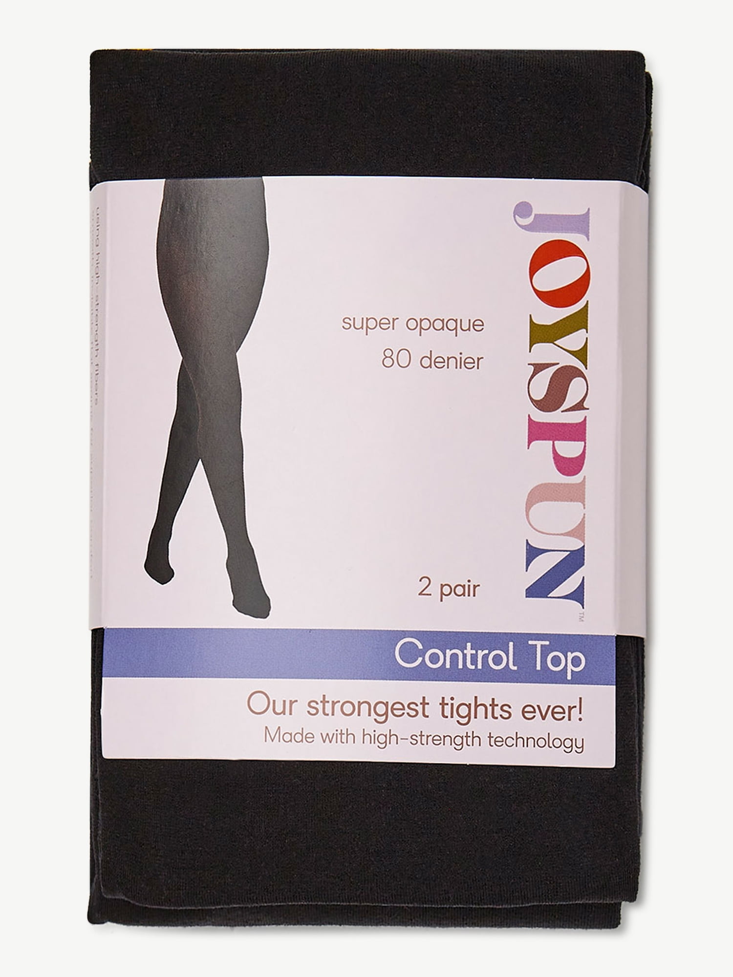 Joyspun Super Opaque Tights for Women, Sizes S to 3XL, 2