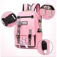 thumbnail image 5 of Mochila para niñas Mochila para adolescentes Mochila antirrobo para estudiantes universitarias de gran capacidad con puerto de carga USB (negro), 5 of 5