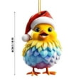 thumbnail image 3 of PRETXORVE Christmas Decorations, Christmas Tree Decorations, Cute Rooster Car Hanging ornament Home Tree Decoration Christmas Tree Decoration Home Decoration, 3 of 6