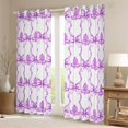 thumbnail image 2 of jejeloiu Purple Lovely Bowtie Blackout Curtains Set of 2 (52x84 Each),Cute Kawaii Bowknot Window Curtains,Cartoon Bow Ribbon Curtains and Drapes For Girls,Breathable Home Decor, 2 of 6