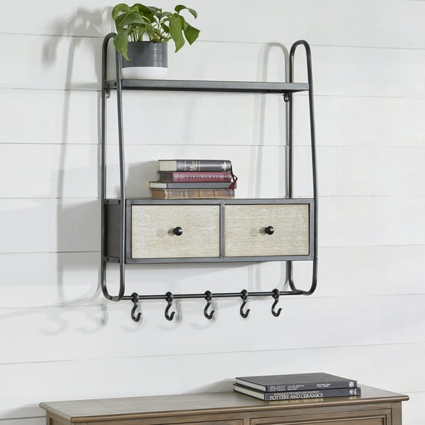 Decmode Indoor Multi Colored Metal Contemporary Wall Shelf Com - Contemporary Wall Shelves Decmode Indoor Multi Colored Metal Contemporary Wall Shelf Com - Contemporary Wall Shelves