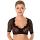 thumbnail image 1 of Blusa tirolés elegante para mujer Blusa tirolesa negra Blusa de encaje para Oktoberfest, 1 of 4
