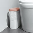 thumbnail image 6 of Kitchen Trash Can, Step-On Garbage Can with Lid, Tall Kitchen & Bathroom Trash Can, Small Office Waste Bin, Pink - Xuniizn, 6 of 7