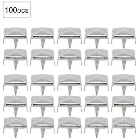 

Rivet Rivet For Leather 100 PCS 9MM Brass Copper Rivets Apparel Shoes Bag Accessories For Leather DecorationSilver