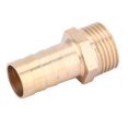 thumbnail image 2 of 5pcs G3/8 Male Thread Barb Connector Brass Pipe Fitting Connector Joint12mm, 2 of 5