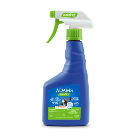 ADAMS Botanicals Flea & Tick Cat & Home Spray, for Cats and Home, 16 Fl Oz