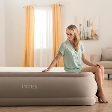 Intex 20in Queen Dura-Beam PremAire ThermaLux Airbed Mattress with Digital Built-in Comfort Pump