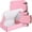 Pink, variant on 50 Packs Shipping Boxes Cardboard Corrugated Mailer Packaging Boxes for Small Business Cute Small Box Cardboard Carton Box Mailers for Packaging Product(Red,9 x 6 x 2.36 Inches)
