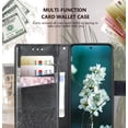 thumbnail image 3 of for Moto G Power 5G 2024 Case Wallet,Women Flip Folio Cover with Credit Card Holders Butterfly Embossed PU Leather Kickstand Wrist Strap Phone Case for Motorola Moto G Power 2024 (Black), 3 of 14