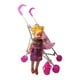 thumbnail image 4 of Cochecito de muñecas para niños, casa de juego, juego de simulación, juguete interactivo portátil, incluye muñeca bebé para niñas, 4 of 9