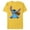 Yellow, variant on Disney Stitch Eats Chocolate Bunny Easter - Short Sleeve Blended T-Shirt for Adults - Customized-Yellow