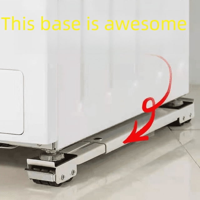 Soporte de base para lavadora, soporte universal para refrigerador, soporte para estante de almacenamiento con ruedas, soporte universal para estante con trípode