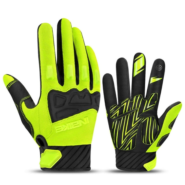 EMMO Breathable Touchscreen Sport Riding Gloves for E-Bike Riders, Cycling, Motorcycles, E-Scooters & E-Mopeds (multi-zone impact padding, non-slip palm grip, adjustable cuff fit, all-season use)