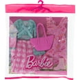 thumbnail image 2 of Barbie Fashion 2-Pack, Pink Dress, Green Top and Pink Pants, Boots, and Pink Purse, 2 of 3