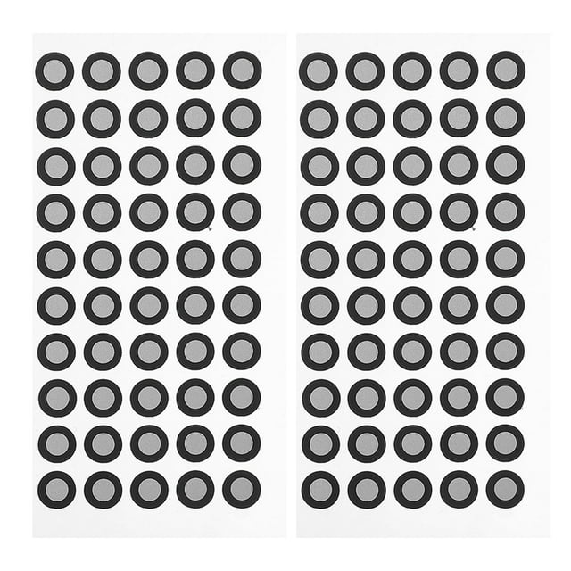 KAKOWELY dot point markers 2 Sheets Of High Reflective Tear Resistant Marker Points Dot Point Markers Dot Scanning Markers Diffuse Reflection Markers Reflection Points