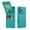 Green, variant on TECH CIRCLE for iPhone 17 Pro PU Leather/Plastic Case with Magnetic Button Closure Credit Card Holder Slots Flip RFID Blocking,Wallet/Kickstand Function,Lightweight Cover for Women Men,Black