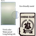 thumbnail image 3 of DIY Chess Club Tin Sign Vintage Metal Wall Decor Decoration Art Mural Hanging Iron Painting for Home Garden Coffee Bar Pub Kitchen Living Room Office Garage Poster Plaque 8 x 12inch DIY, 3 of 7