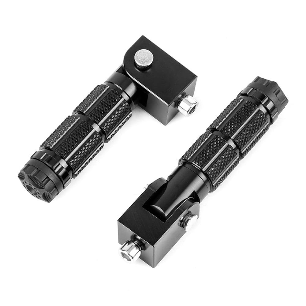Repose-pieds Vélo Alliage Aluminium – Antidérapants Moletés, Compacts, 100x28mm, Essieu 9,5mm, Pour VTT Route Piste (1 Paire)