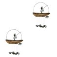 thumbnail image 2 of Bewildely Carillón de viento Estructura de hierro Campana colgante Decoración de jardín Accesorios para el hogar Decoraciones de patio Adorno 1 persona 2Conjunto, 2 of 6