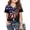 Black2, variant on Curuila Children Girls Boys T Shirt 250 Anniversary Usa Shirt V Neck Short Sleeved Print Breathable Tee Black1 Size 5-6 Years